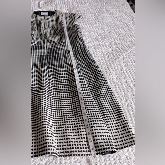 AKRIS PUNTO Dégradé Dot Dress Sz 10 Black/White - Picture 15 of 16